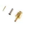 Разъём SMA, штекер SMA-RP (на кабель RG-58), обжимной, Gold