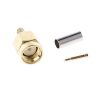 Разъём SMA, штекер SMA-RP (на кабель RG-58), обжимной, Gold