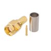 Разъём SMA, штекер SMA-RP (на кабель RG-58), обжимной, Gold