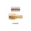 Разъём SMA, штекер SMA-RP (на кабель RG-58), обжимной, Gold
