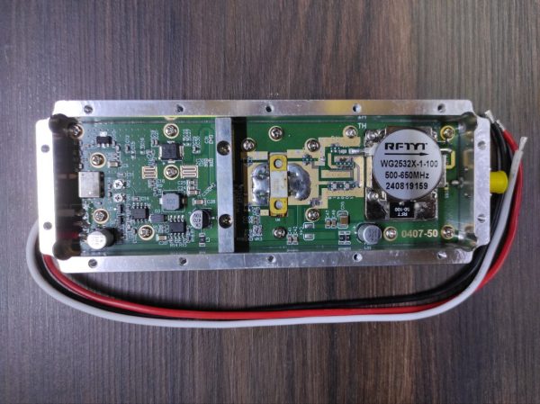 Модуль частот  530-650 МГц для РЭБ, модуль антидрон 50 Вт (Anti Drone). "Lora" c циркулятором!