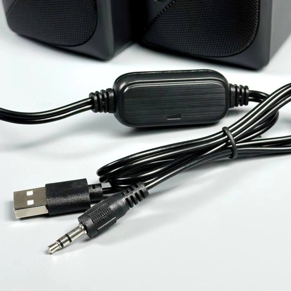 Колонка компьютерная Jedel S-526 с RGB подсветкой (USB+3.5mm)