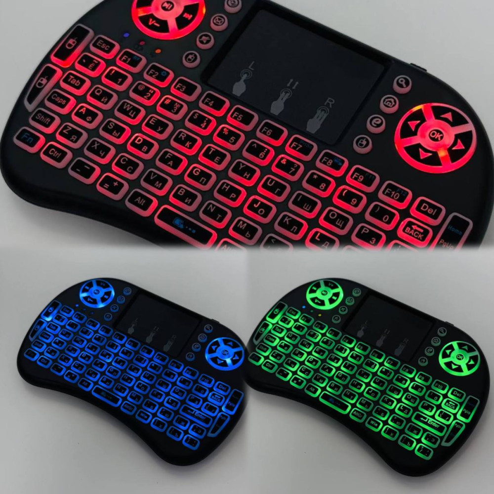 Клавиатура беспроводная KEYBOARD MWK08, i8 LED+touch с подсветкой