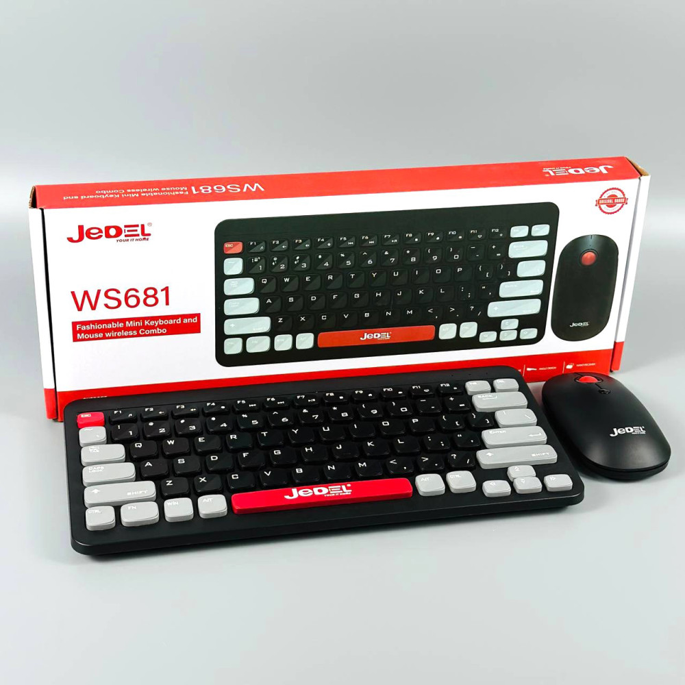 Беспроводная клавиатура + 4D мышка Jedel WS681 Mini 2.4GHz